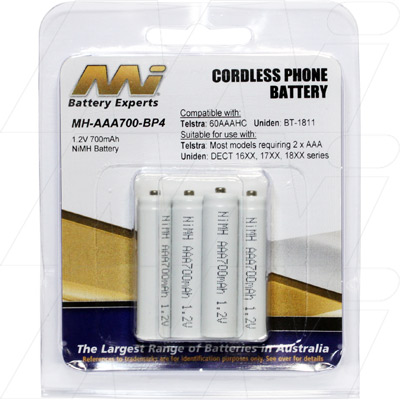 MI Battery Experts MH-AAA700-BP4